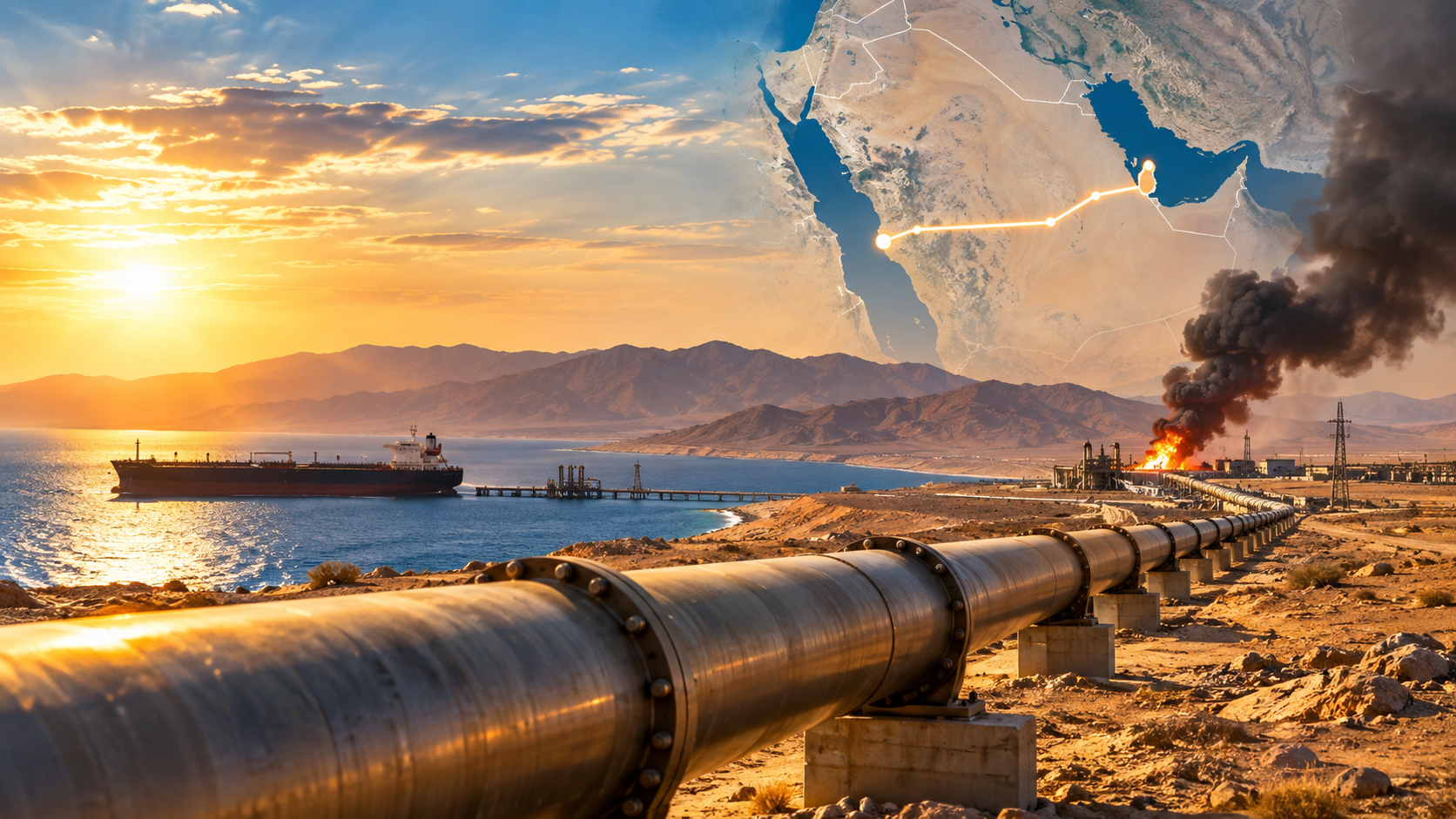 Middle East Energy Crisis: Saudi Pipeline Strikes Put Global Oil Supply at Risk